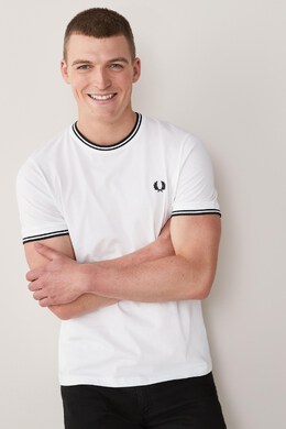 Fred Perry: Белая футболка 