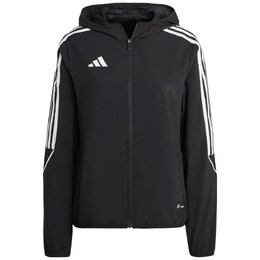 Adidas: Чёрная куртка Tiro