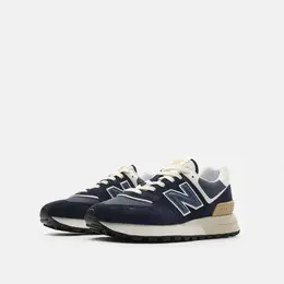 New Balance: Синие кроссовки  574