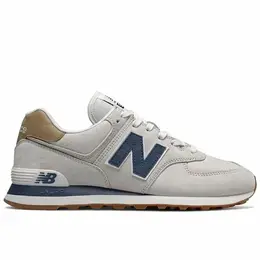 New Balance: Серые кроссовки  574