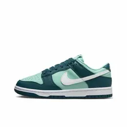 NIKE: Зелёные кроссовки  Dunk Low