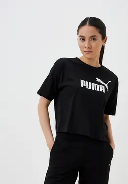 PUMA: Чёрная футболка 