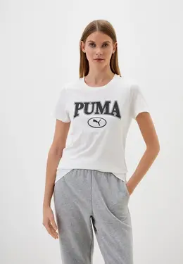 PUMA: Белая футболка 