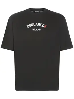 DSQUARED2: Хлопковая футболка  Milano