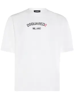 DSQUARED2: Хлопковая футболка  Milano