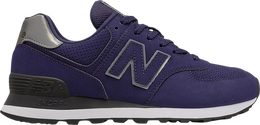 New Balance: Фиолетовые кроссовки  574