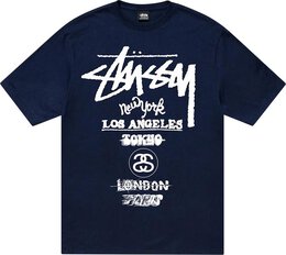 Stussy: Синяя футболка 