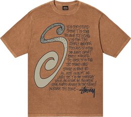 Stussy: Коричневая футболка 