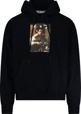 Off-White: Чёрная толстовка  Caravaggio Boy