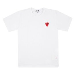 Comme Des Garçons Play: Белая футболка  Heart