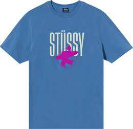 Stussy: Голубая футболка 