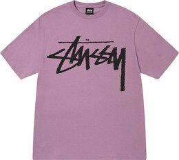 Stussy: Фиолетовая футболка 