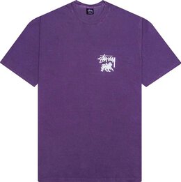 Stussy: Фиолетовая футболка