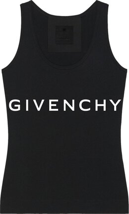 Givenchy: Чёрный топ 