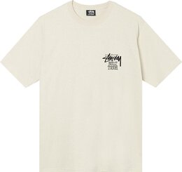 Stussy: Бежевая футболка 