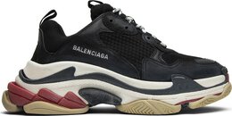 Balenciaga: Чёрные кроссовки Triple S