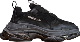 Balenciaga: Чёрные кроссовки  Triple S