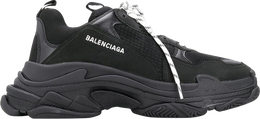 Balenciaga: Чёрные кроссовки  Triple S