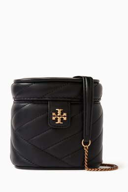 Tory Burch: Чёрная сумка через плечо Double T