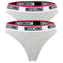 Moschino: Серые трусы 