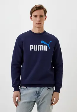 PUMA: Синий свитшот