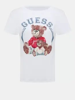 GUESS: Белая футболка 
