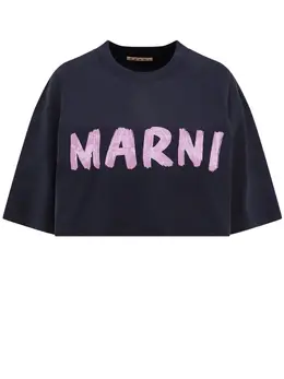 Marni: Хлопковая футболка 