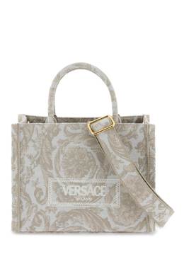 Versace: Сумка-шоппер  Barocco