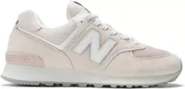 New Balance: Белые кроссовки  574