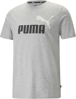 PUMA: Серая футболка Essentials