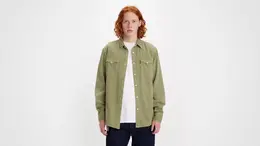 Levi's: Зелёная рубашка 