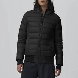 Canada Goose: Чёрная куртка Crofton