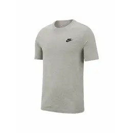 NIKE: Серая футболка  Sportswear Club