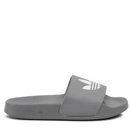 adidas: Серые шлёпанцы Adilette Lite