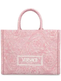 VERSACE: Светлая сумка-шоппер  Barocco