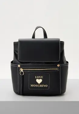 Love Moschino: Чёрный рюкзак 