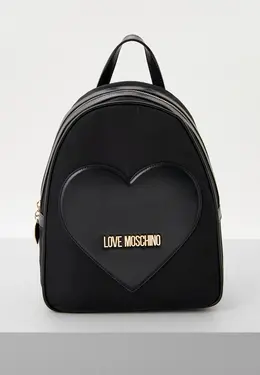 Love Moschino: Чёрный рюкзак 