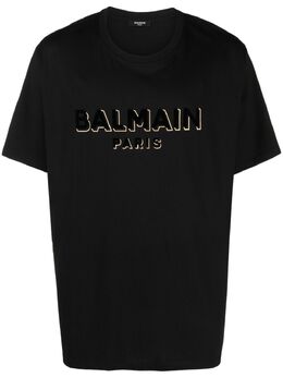 Balmain: Футболка с принтом