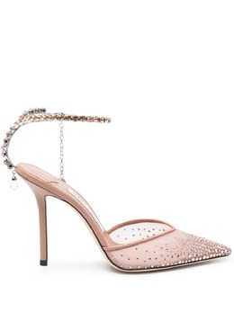 Jimmy Choo: Розовые туфли  Saeda 100