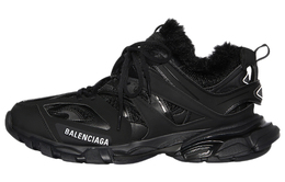 Balenciaga: Чёрные кроссовки  Track