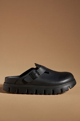 Birkenstock: Чёрные сабо  Boston