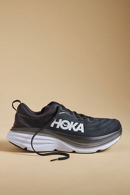 HOKA: Чёрные кроссовки 