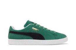 PUMA: Зелёные кроссовки  Suede Classic