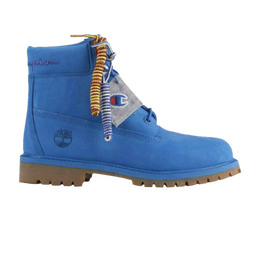 Timberland: Синие ботинки