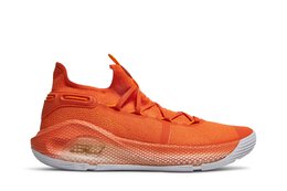 Under Armour: Оранжевые кроссовки  Curry 6