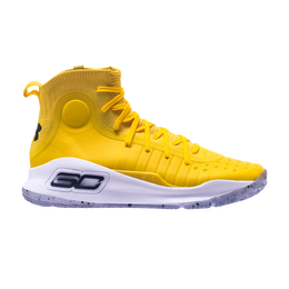 Under Armour: Жёлтые кроссовки  Curry 4