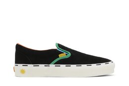 Vans: Чёрные кроссовки Classic Slip On