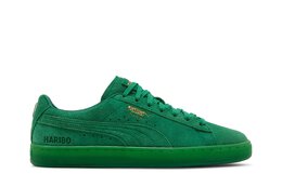 PUMA: Зелёные кроссовки  Suede