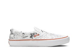 Vans: Белые кроссовки  Slip On Pro