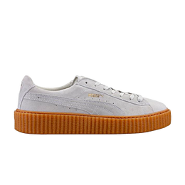 PUMA: Белые кроссовки  Suede